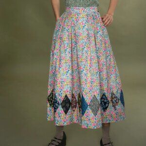 O Pioneer Joan Skirt - Liberty Print Mash Up Light Floral $523.00 Size UK 6 - XS